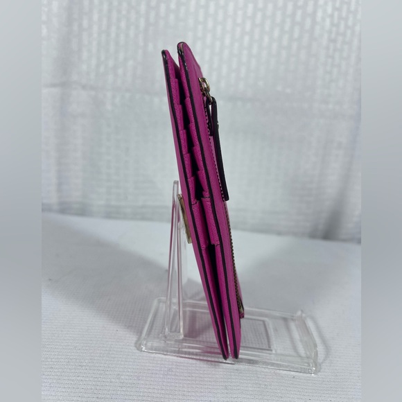 Kate Spade New York Fuchsia Saffiano Leather Slim Wallet - Picture 4 of 11